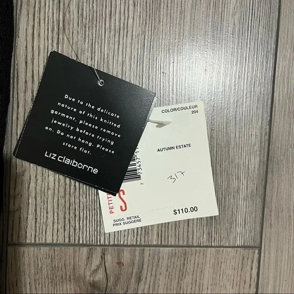 Liz Claiborne brown Silk blend blouse Size S - Picture 3 of 7